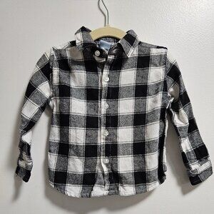 NWOT Little Lad plaid button down baby 18-24 M